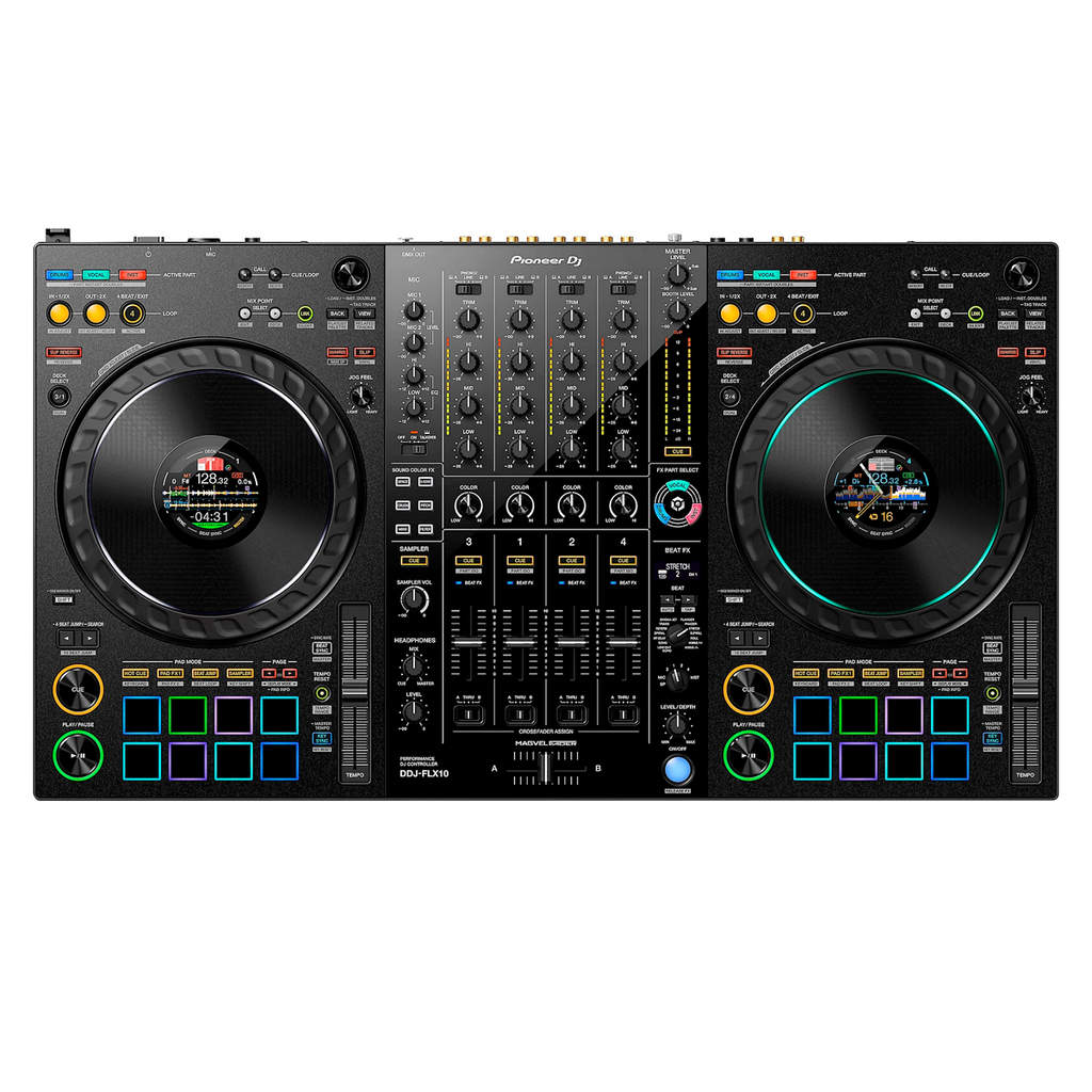 Pioneer DJ DDJ-FLX10 Rekordbox or Serato 4-Deck DJ Controller