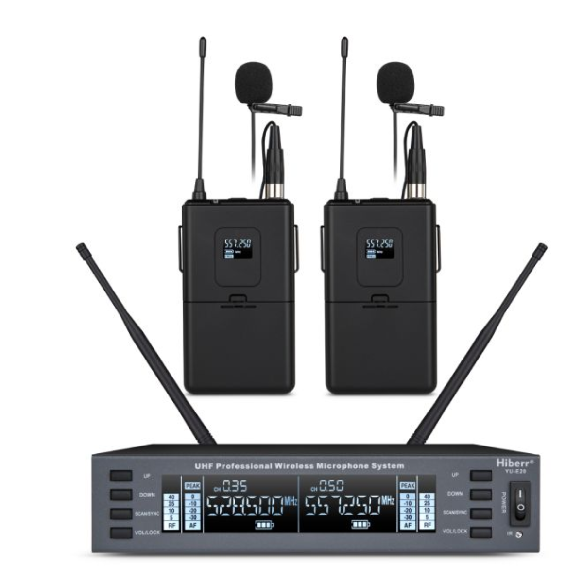 Hiberr YU-E20L 2-channel 2 Lavalier