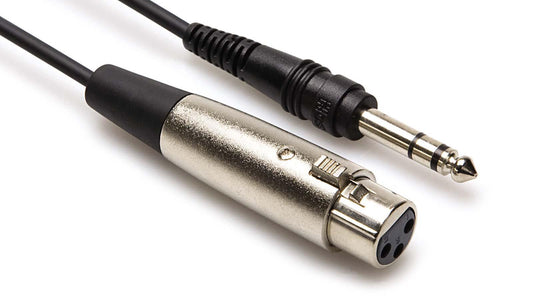 Hosa STX-105F 1/4" TRSM to XLR3F, 5ft
