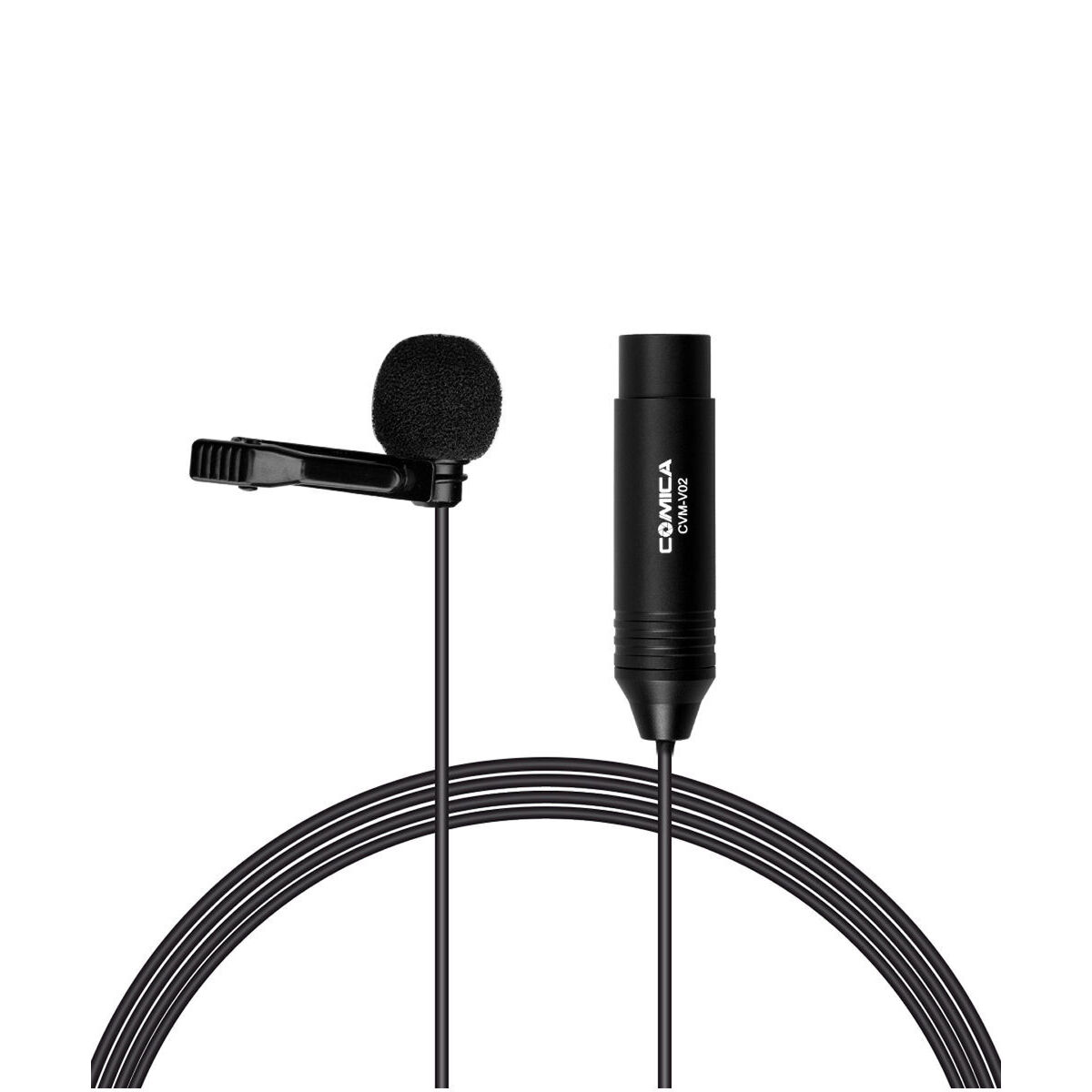 COMICA CVM-V02C XLR 48V Phantom Power Cardioid Lavalier Microphone