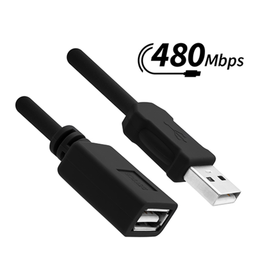 COVID P-USBA-AF-35ACT - Active USB 2.0 Cable, A-Male to A-Female, Plenum, 35ft