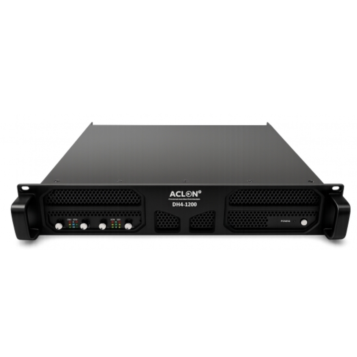 Aclon DH41200 @8ohm stereo: 4X1200W @4ohm stereo: 4X1800W 2U rack class H switch amplifier