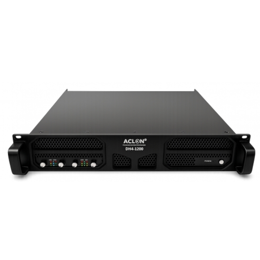 Aclon DH41200 @8ohm stereo: 4X1200W @4ohm stereo: 4X1800W 2U rack class H switch amplifier