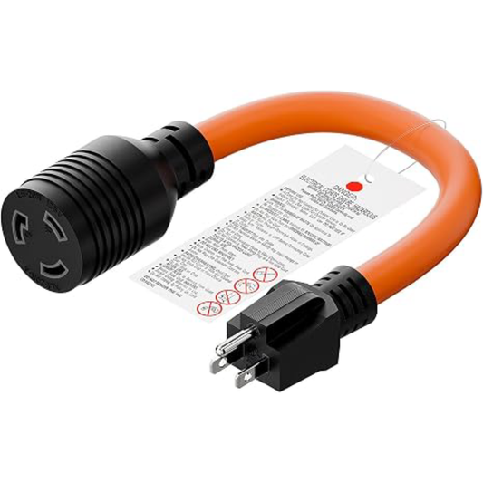 1FT 12-AWG Nema 5-15P to L5-20R Adapter,15-Amp Degree Female Receptacle Cord