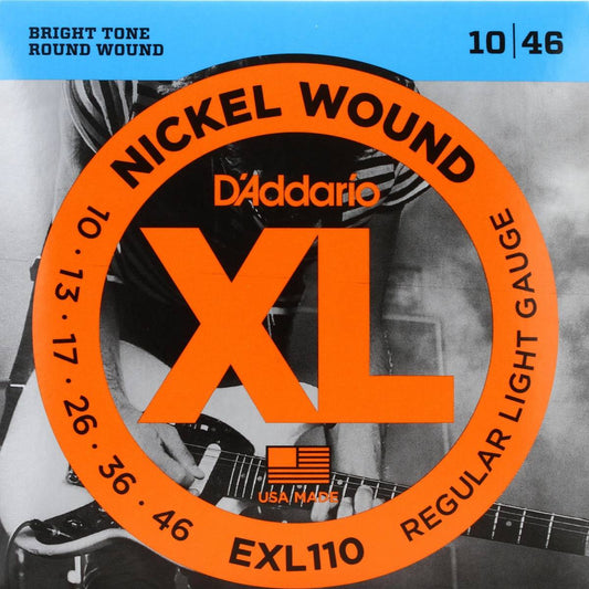 D'Addario EXL110 Elect. Guitar Strings, (10-46)