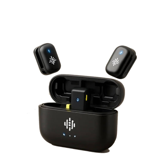 LUUCCO MiniPods-K2 (USB-C/Black) Dual-channel Wireless Lavalier Microphone System